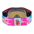 Oakley Airbrake Goggles - TLD Speed Stars (Blue/Blue/Red/Pink) PRIZM Black Ice Iridium Lens