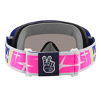 Oakley O-Frame Goggles TLD SPEED Stars (Blue/Pink) Dark Grey Lens