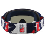 Oakley O-Frame Goggles TLD RWB Stars (Navy/Red) Dark Grey Lens