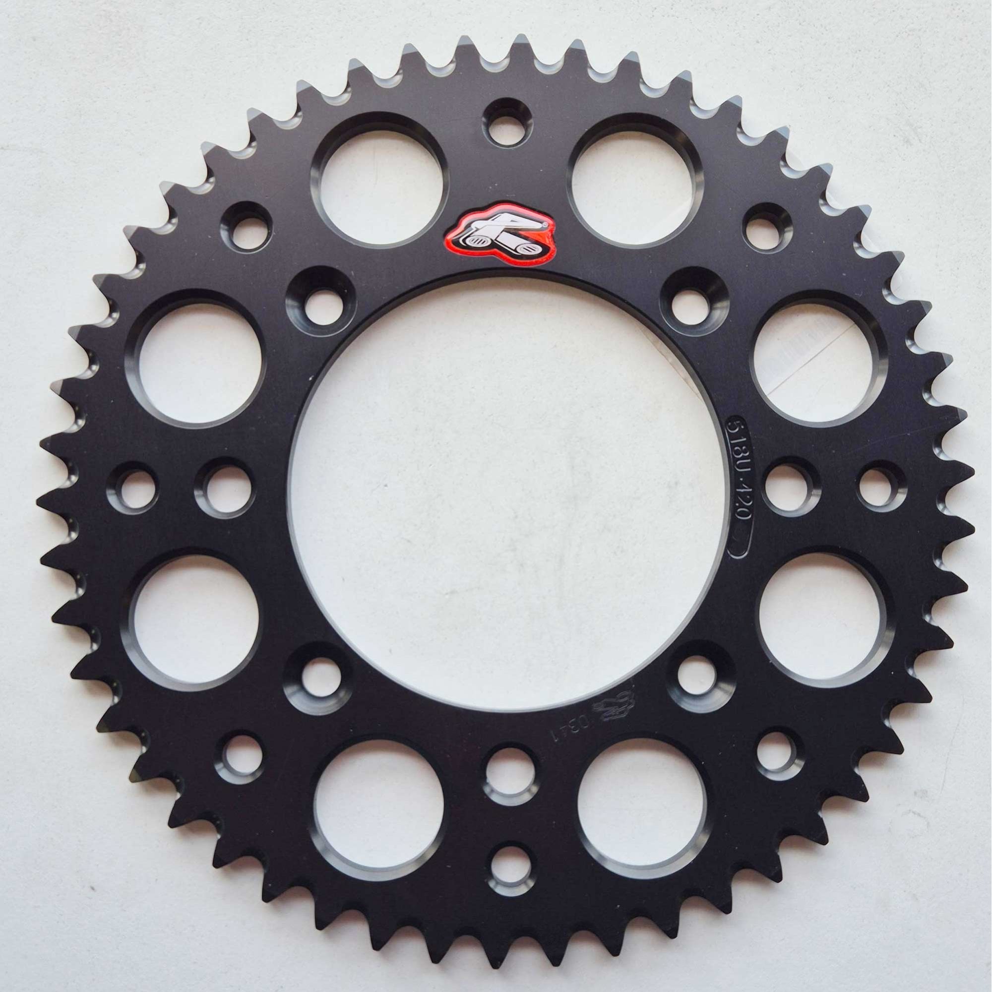 Renthal Rear Sprocket Ultralight 518U-420 - KTM SX65 25-26, Husqvarna TC65 25-26, Gas Gas MC65 25-26