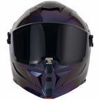 VCAN H276 Gradient Flip Up Motorcycle Helmet (Purple/Blue)