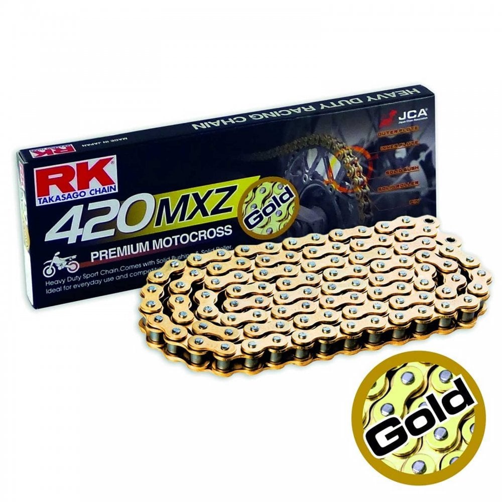 RK Takasago - Chain - 420 x 134L  - Gold/Gold - MXZ Type