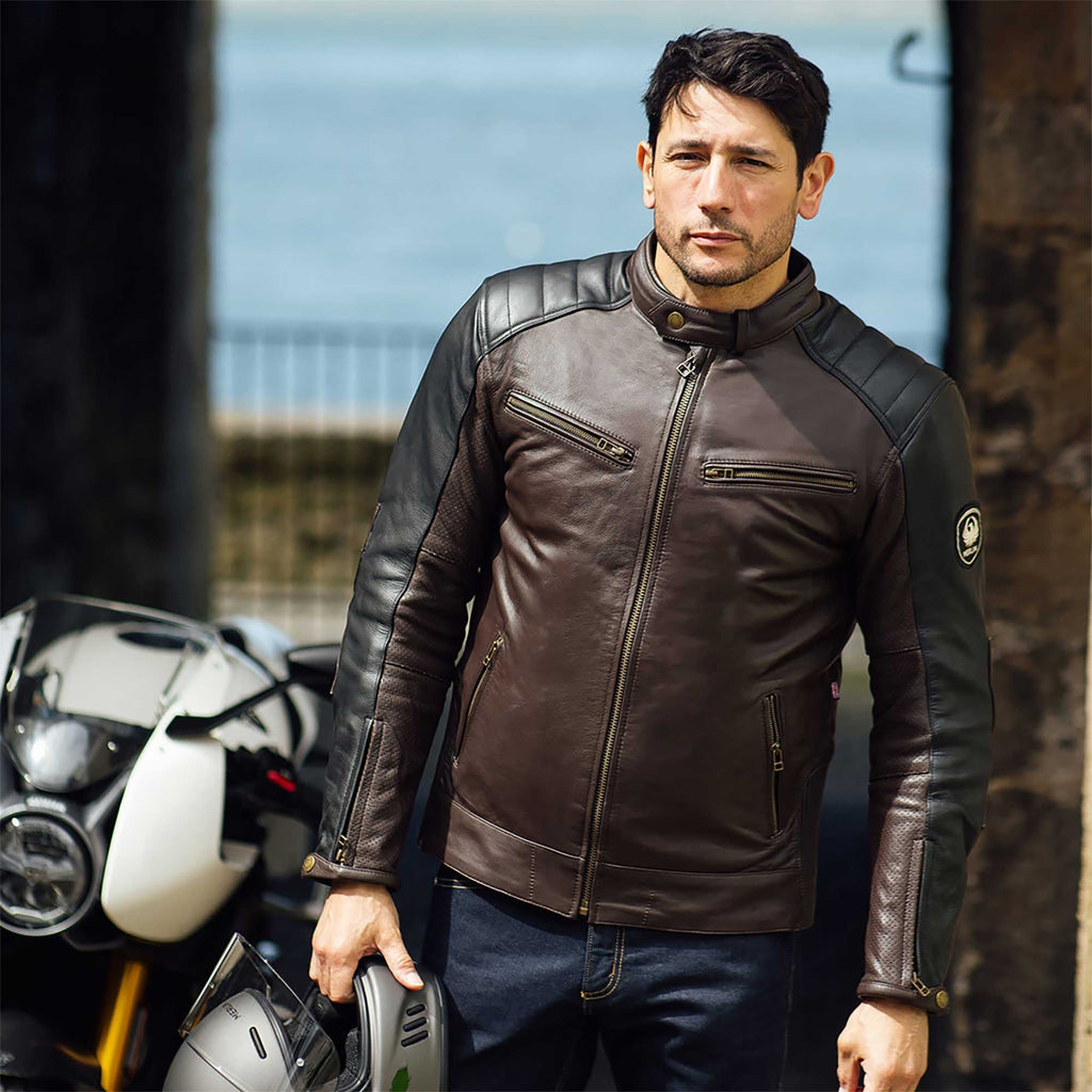 Merlin (2025) Jacket - Chase 2 D3O Leather (AAA) - Brown/Black