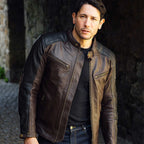 Merlin (2025) Jacket - Chase 2 D3O Leather (AAA) - Brown/Black