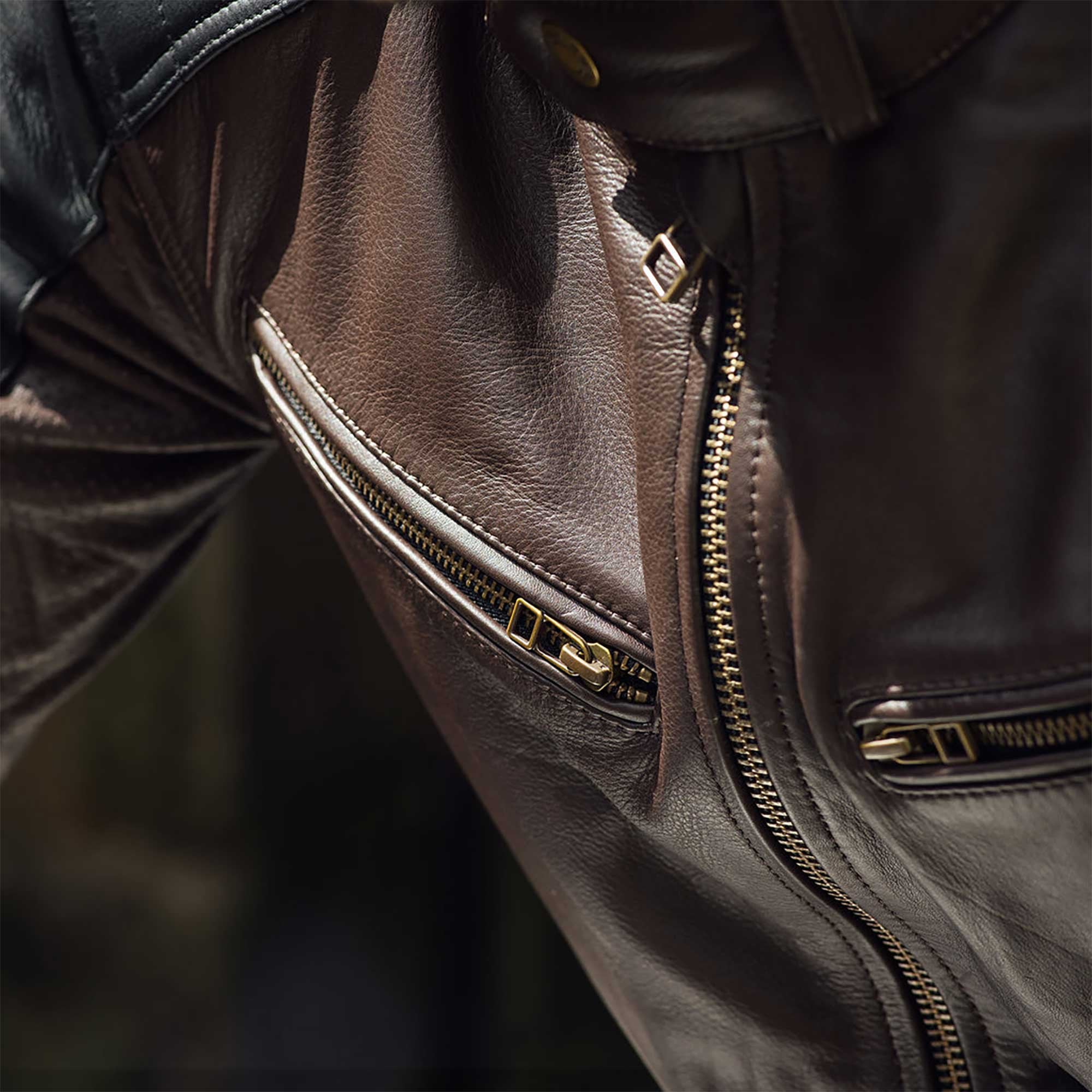 Merlin (2025) Jacket - Chase 2 D3O Leather (AAA) - Brown/Black