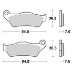 SBS - Brake Pads - SINTERED - GF031/FA181/UBP0671