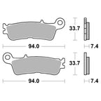 SBS - Brake Pads - SINTERED - GF403 YZ125/250 22-26, YZF250 21-26, YZF450 20-26, WRF250 22-26, WRF450 21-26