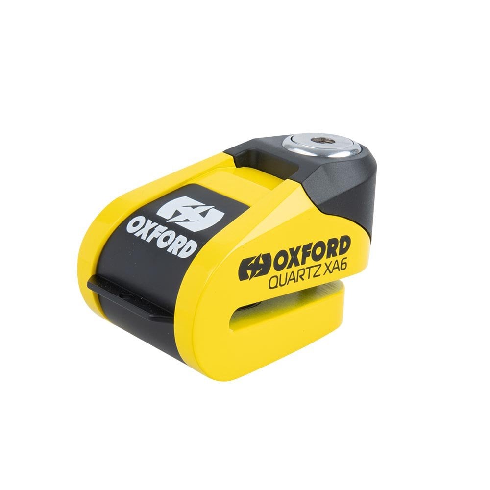 Oxford Security - Quartz Alarm XA10/XA6 Disc Lock (Yellow/Black)