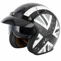 Vcan (2025) Helmet - H589 **With Peak** (Black Jack)