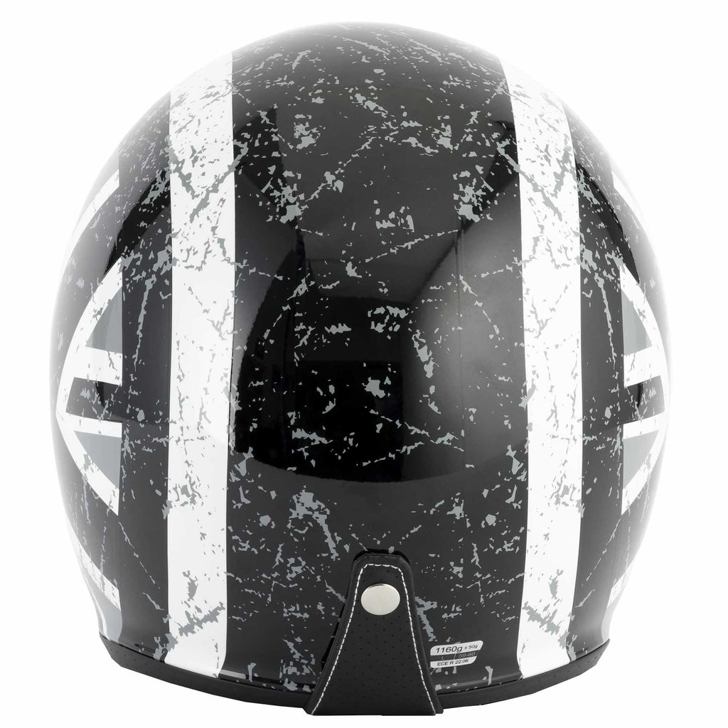 Vcan (2025) Helmet - H589 **With Peak** (Black Jack)
