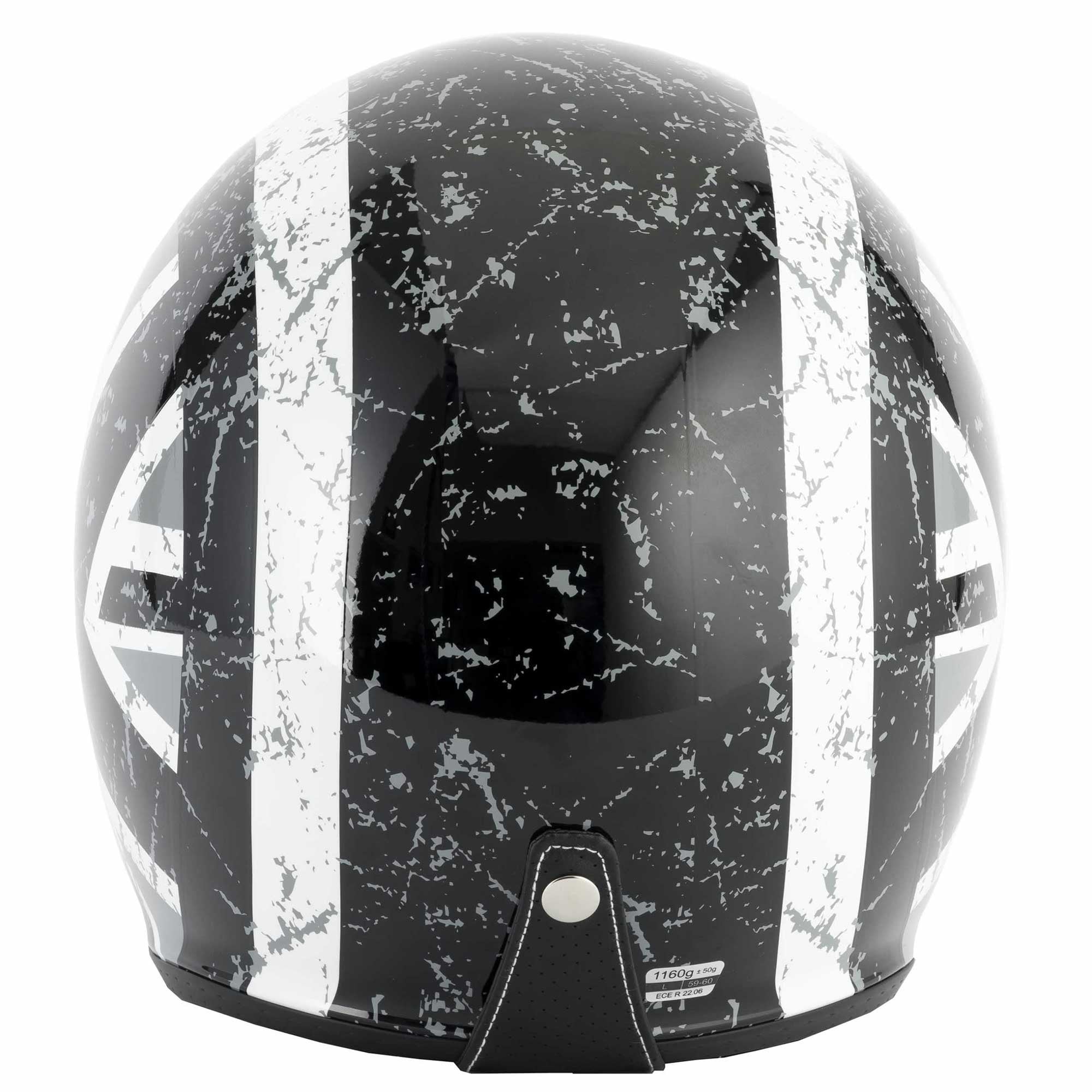 Vcan (2025) Helmet - H589 **With Peak** (Black Jack)