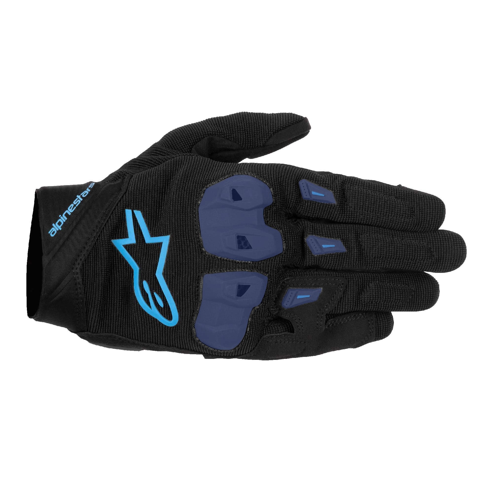 Alpinestars SP X 1 Motorcycle Short Sports Gloves (Black/Blithe Blue)