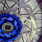SMPro - Platinum Wheel Set - 21"/19" - KX125/250 06-08, KXF250/450 06-25 - Purple Rim/Blue Hub & Nipples