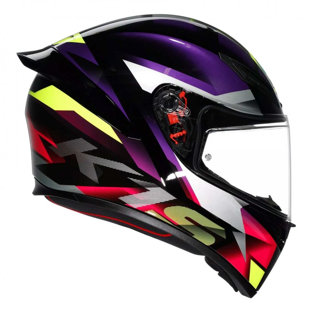 AGV (2026) Helmet - K1-S (2206) Fastlap - Gloss Black/Purple/Pink