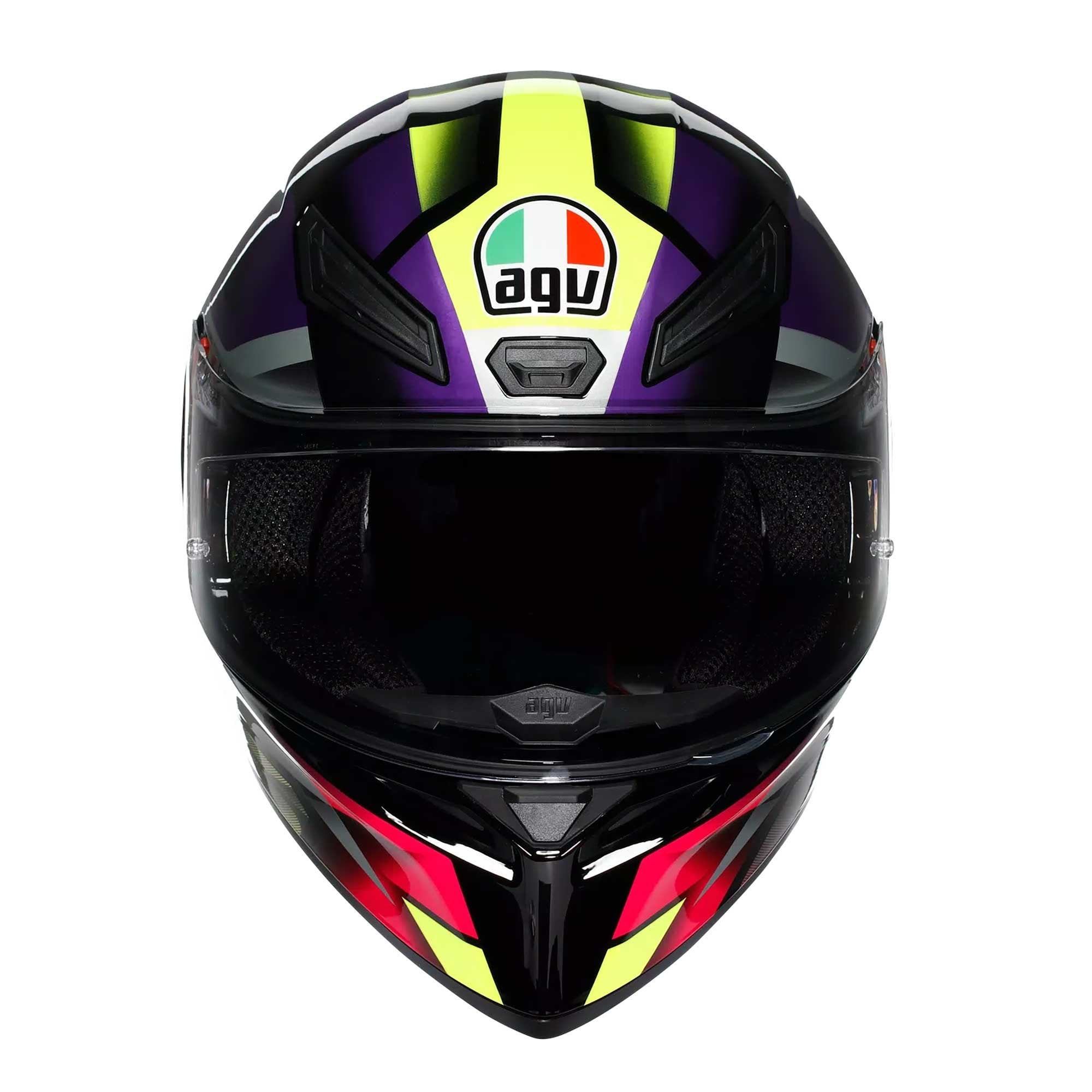 AGV (2026) Helmet - K1-S (2206) Fastlap - Gloss Black/Purple/Pink