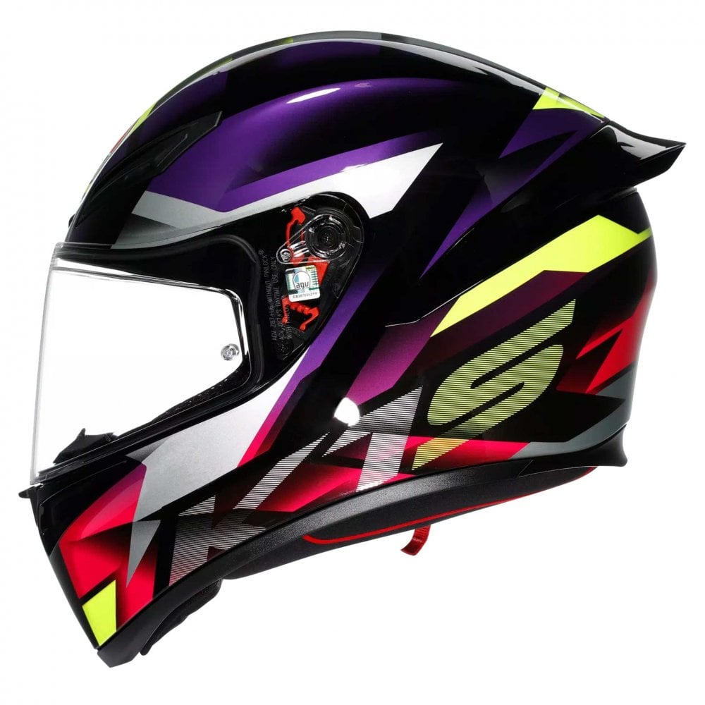 AGV (2026) Helmet - K1-S (2206) Fastlap - Gloss Black/Purple/Pink