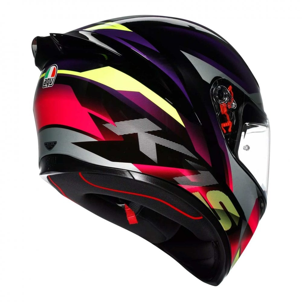 AGV K1-S Fastlap Motorcycle Helmet (Black/Purple/Pink)