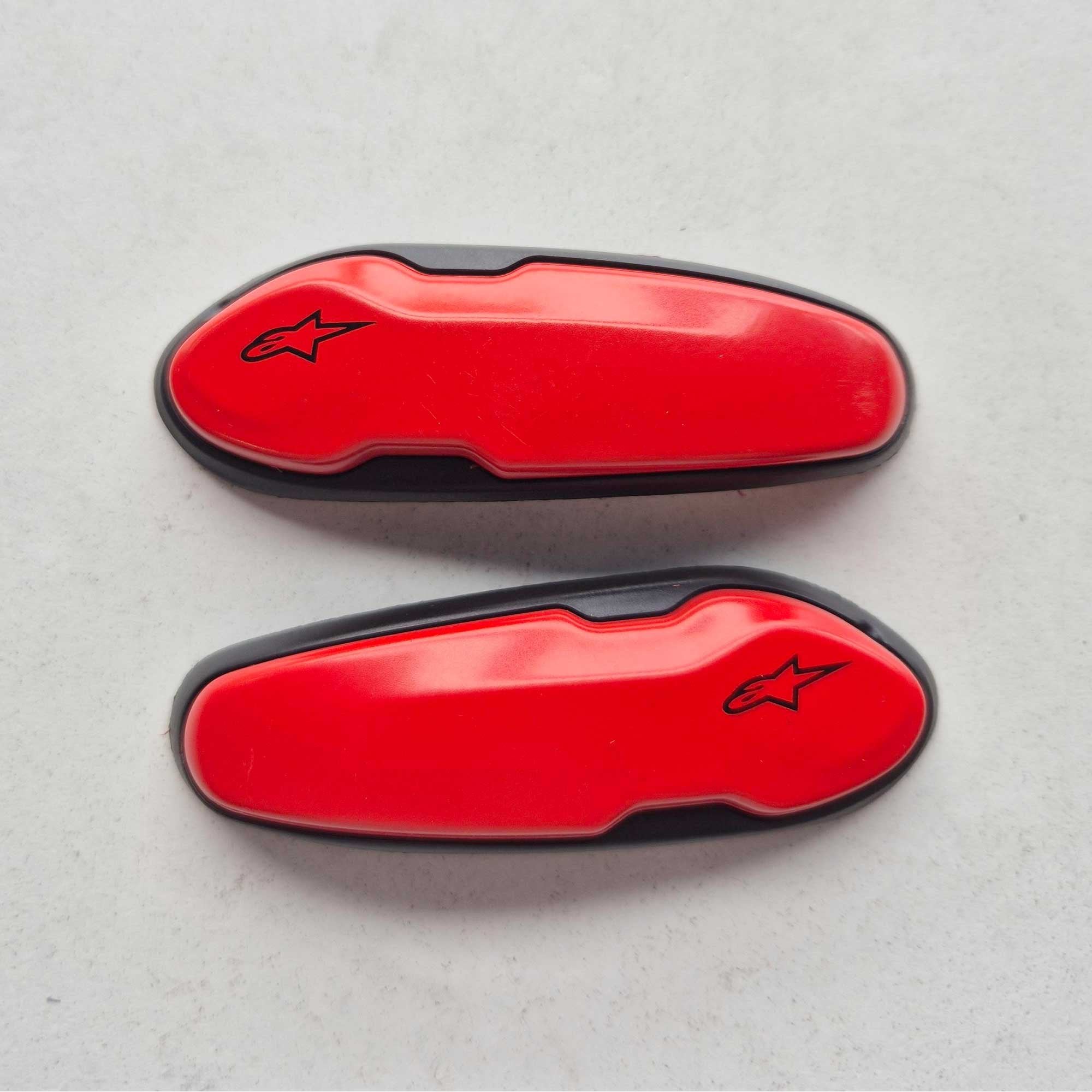 Alpinestars (Boot Spares) Toe Sliders - TPU/Aluminium - Supertech R, SMX Plus, SMX 6, SMX 3, SMX-1R (2015 On) *AS03* (Red)