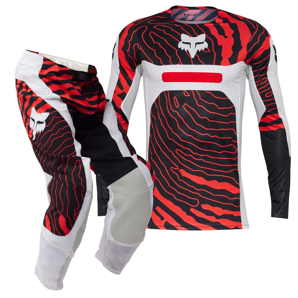 FOX (SALE) MX Jersey & Pant Kit Deal - FlexAir IMPRESSION (Red/White/Black)