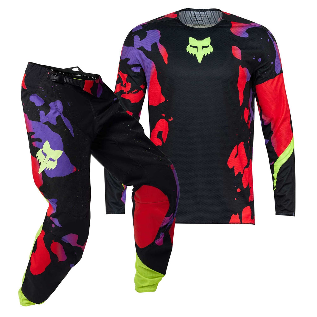 FOX (SALE) Jersey & Pant Kit Deal - 360 THROTTLE (Black/Red/Yellow/Purple)