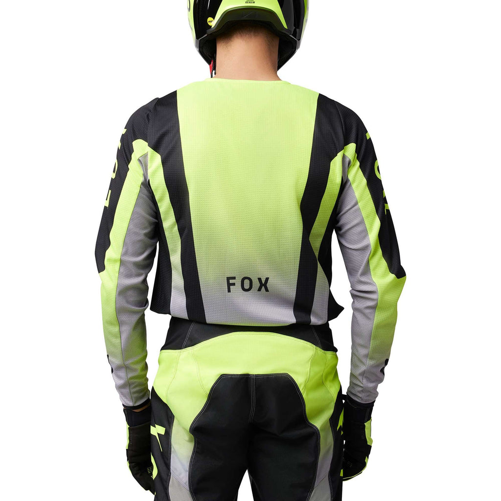 FOX (SALE) MX Jersey & Pant Kit - 180 LEAN (Flo Yellow/Black/Grey)