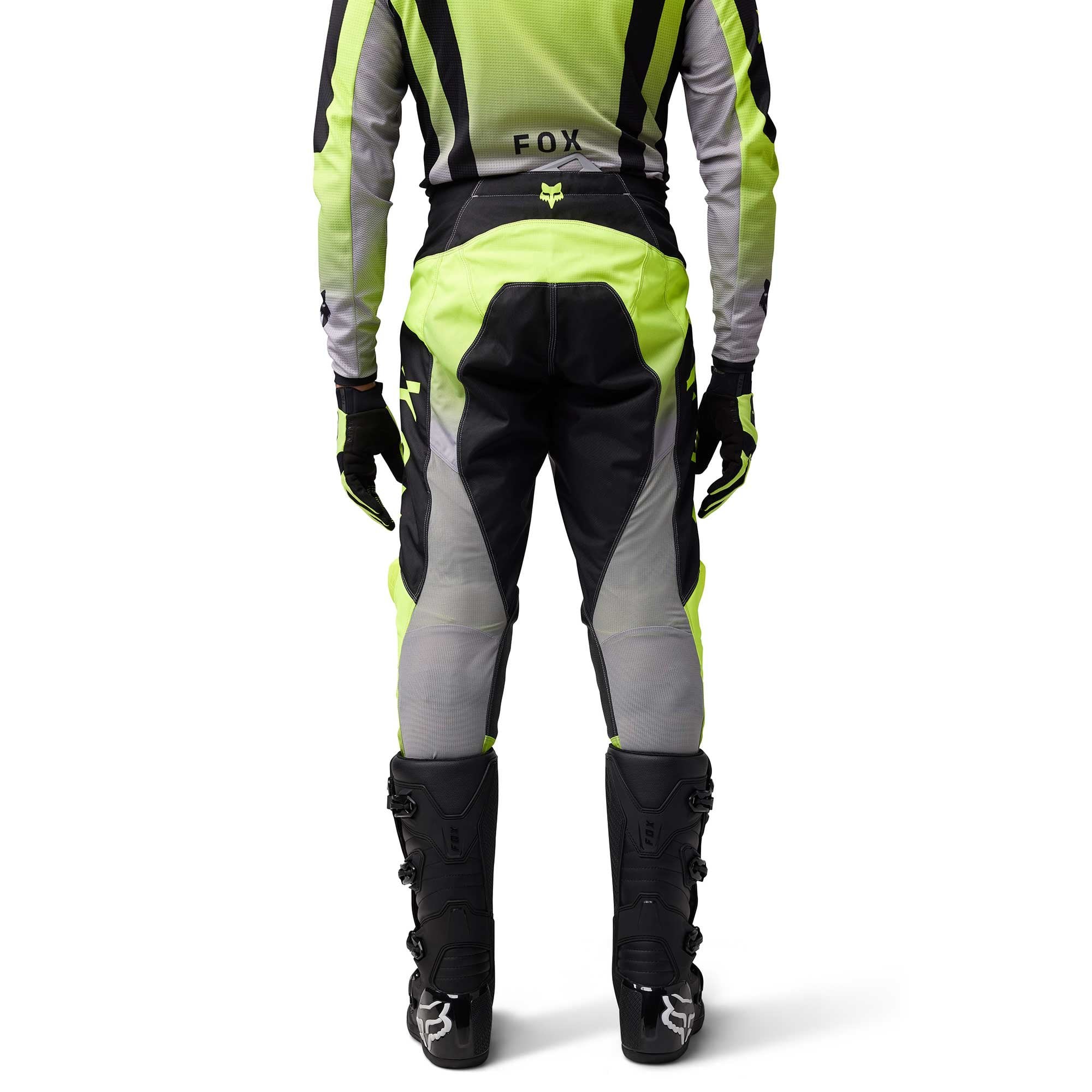 FOX (SALE) MX Jersey & Pant Kit - 180 LEAN (Flo Yellow/Black/Grey)