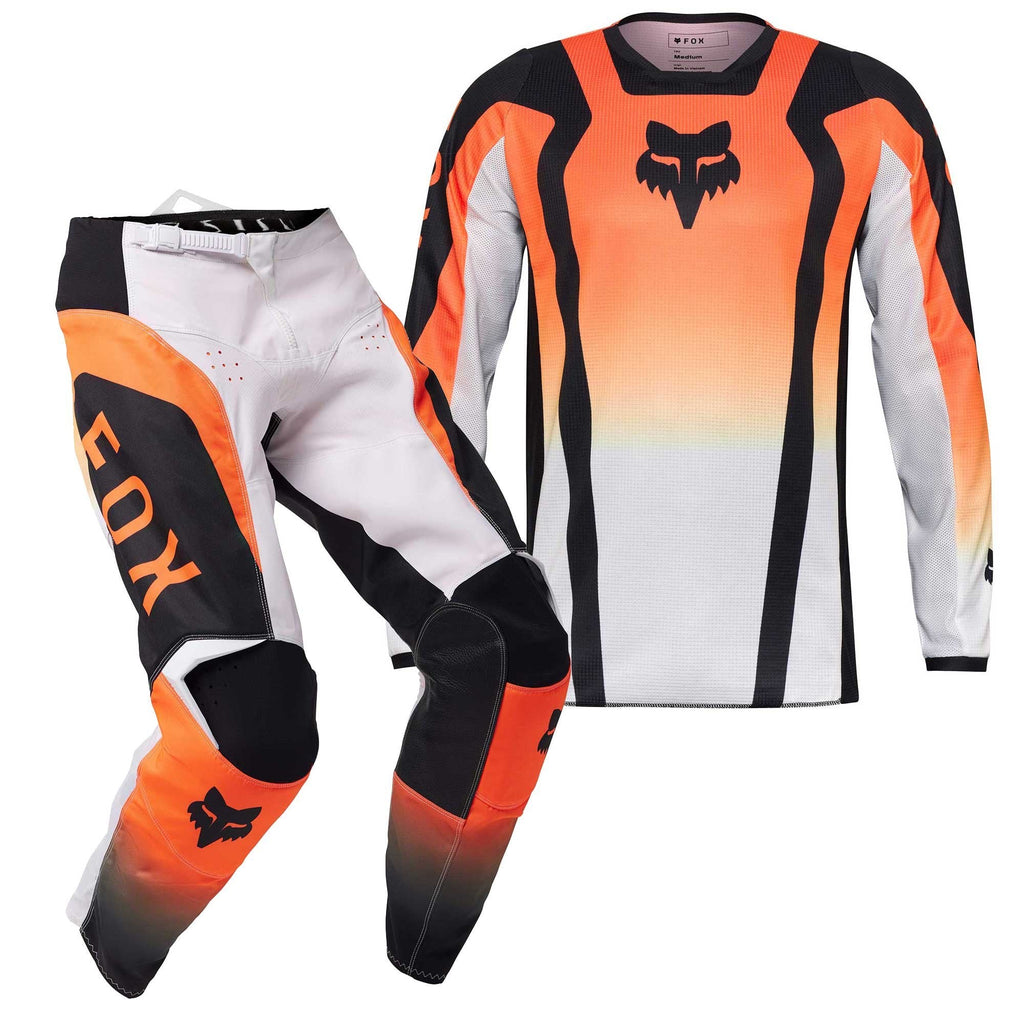 FOX (SALE) MX Jersey & Pant Kit - 180 LEAN (Orange/White/Black)