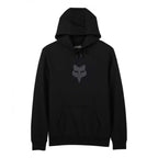 FOX Racing Mens Hoodie - FOX HEAD Fleece Pullover (Black/Black)