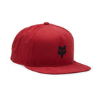 FOX Racing Mens Cap - FOX HEAD Snapback Hat (Flame Red)