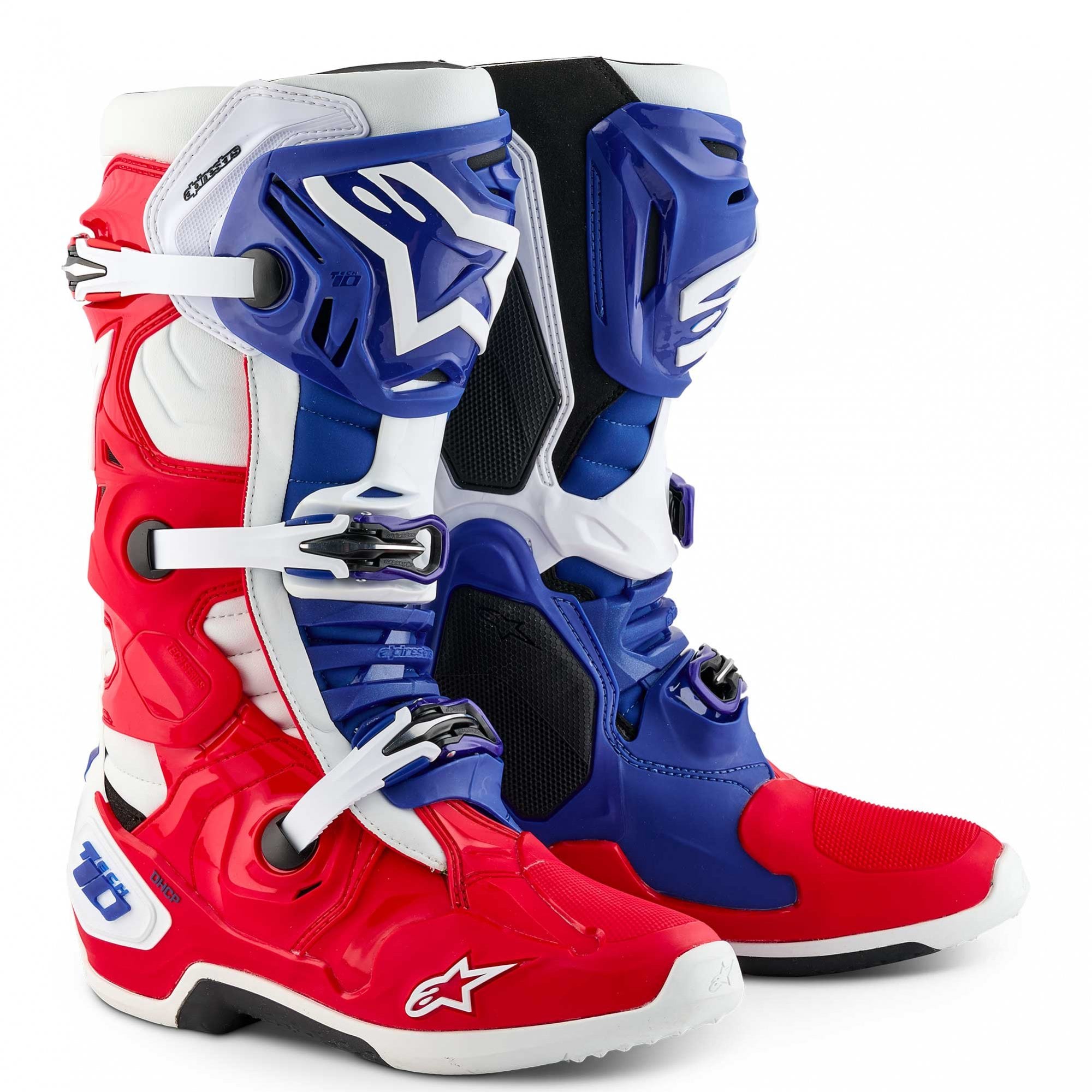 Alpinestars (Limited Edition) MX Boots - Tech 10 RED BUD FORTITUDE (Bright Red/White/Blue)