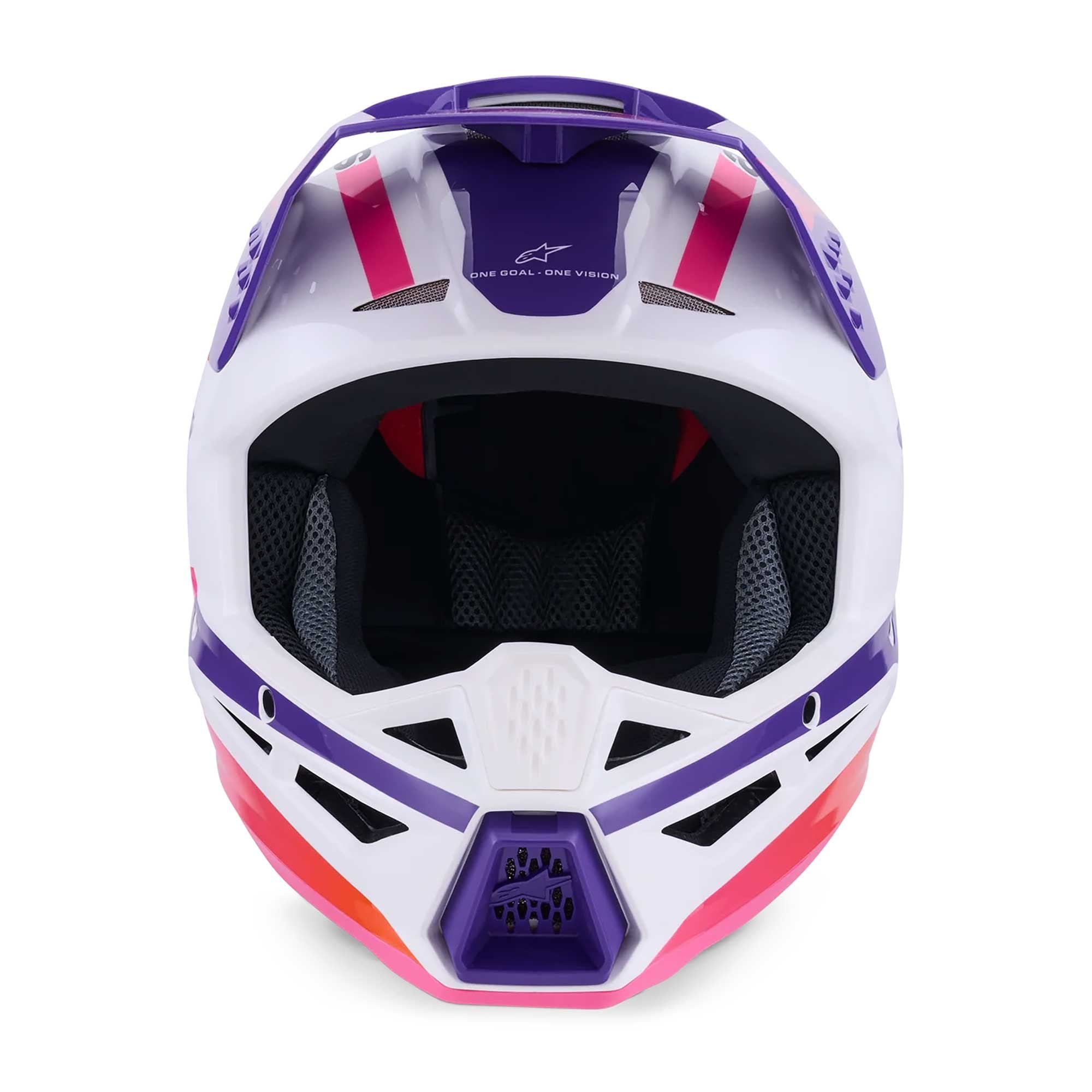Alpinestars (MX26) MX Helmet - S-M3 HEAT (White/Purple/Pink Gloss)