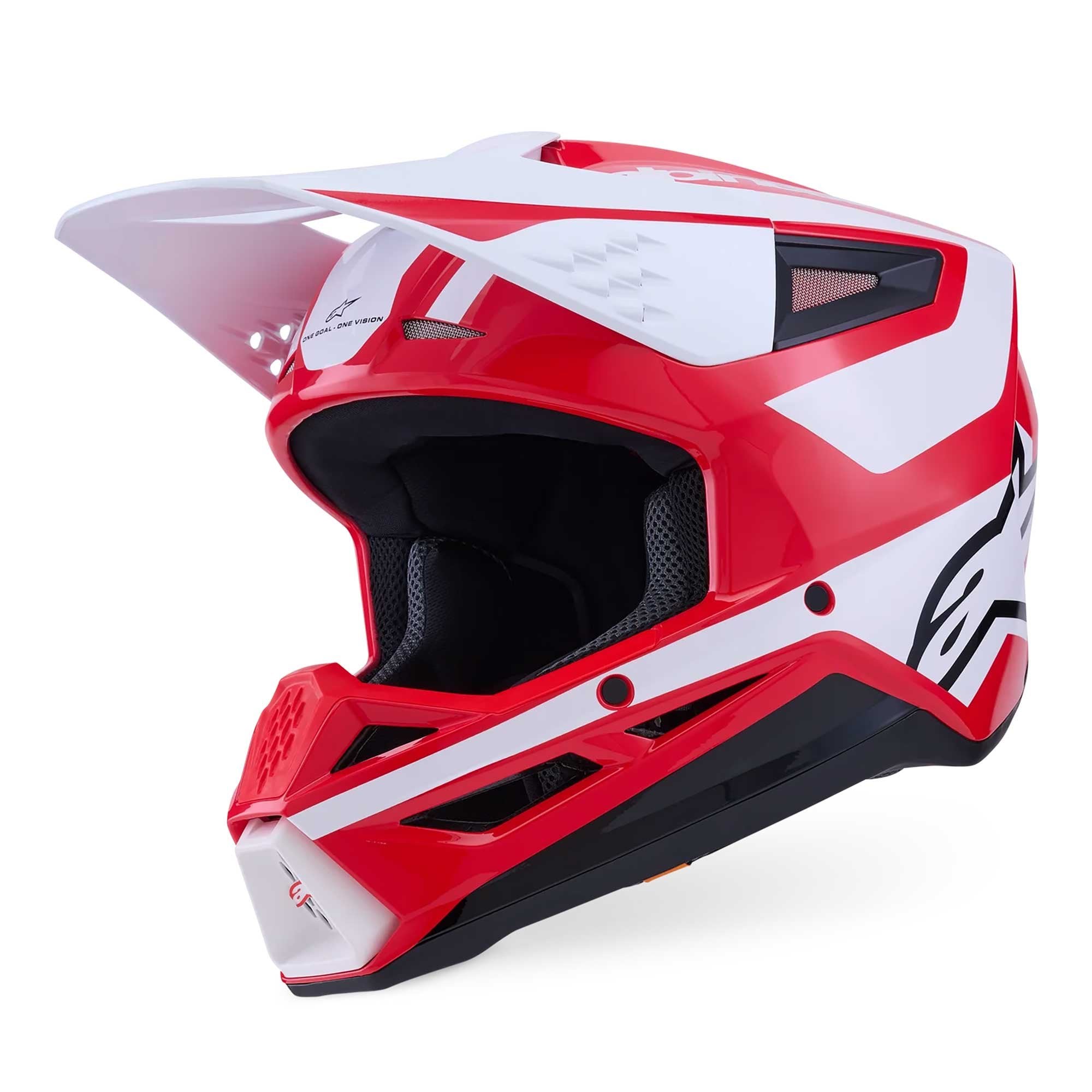 Alpinestars (MX26) MX Helmet - S-M3 HEAT (Red/White/Black Gloss)