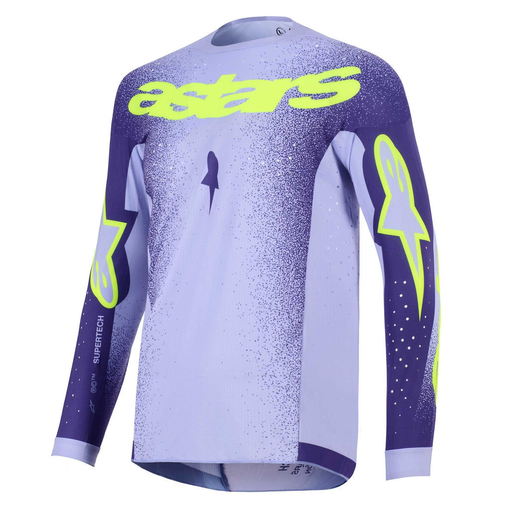 Alpinestars MX Jersey & Pant Kit Deal - SuperTech SCENZ (Purple/Yellow Fluo)