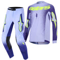Alpinestars Youth MX Jersey & Pant Kit Deal - SuperTech SCENZ (Purple/Yellow Fluo)