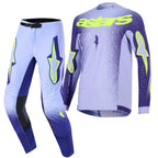 Alpinestars Youth MX Jersey & Pant Kit Deal - SuperTech SCENZ (Purple/Yellow Fluo)