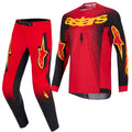 Alpinestars Youth MX Jersey & Pant Kit Deal - SuperTech SCENZ (Red/Black/Yellow)