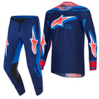Alpinestars MX Jersey & Pant Kit Deal - SuperTech VISTA (Dark Navy/Hot Coral/Cobalt)