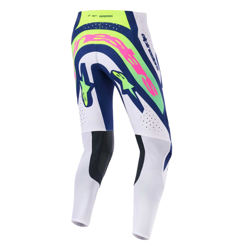 Alpinestars MX Jersey & Pant Kit Deal - SuperTech VISTA (Light Grey/Yellow Fluo/Blue)