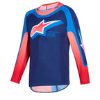 Alpinestars Youth MX Jersey & Pant Kit Deal - SuperTech VISTA (Dark Navy/Hot Coral/Cobalt)