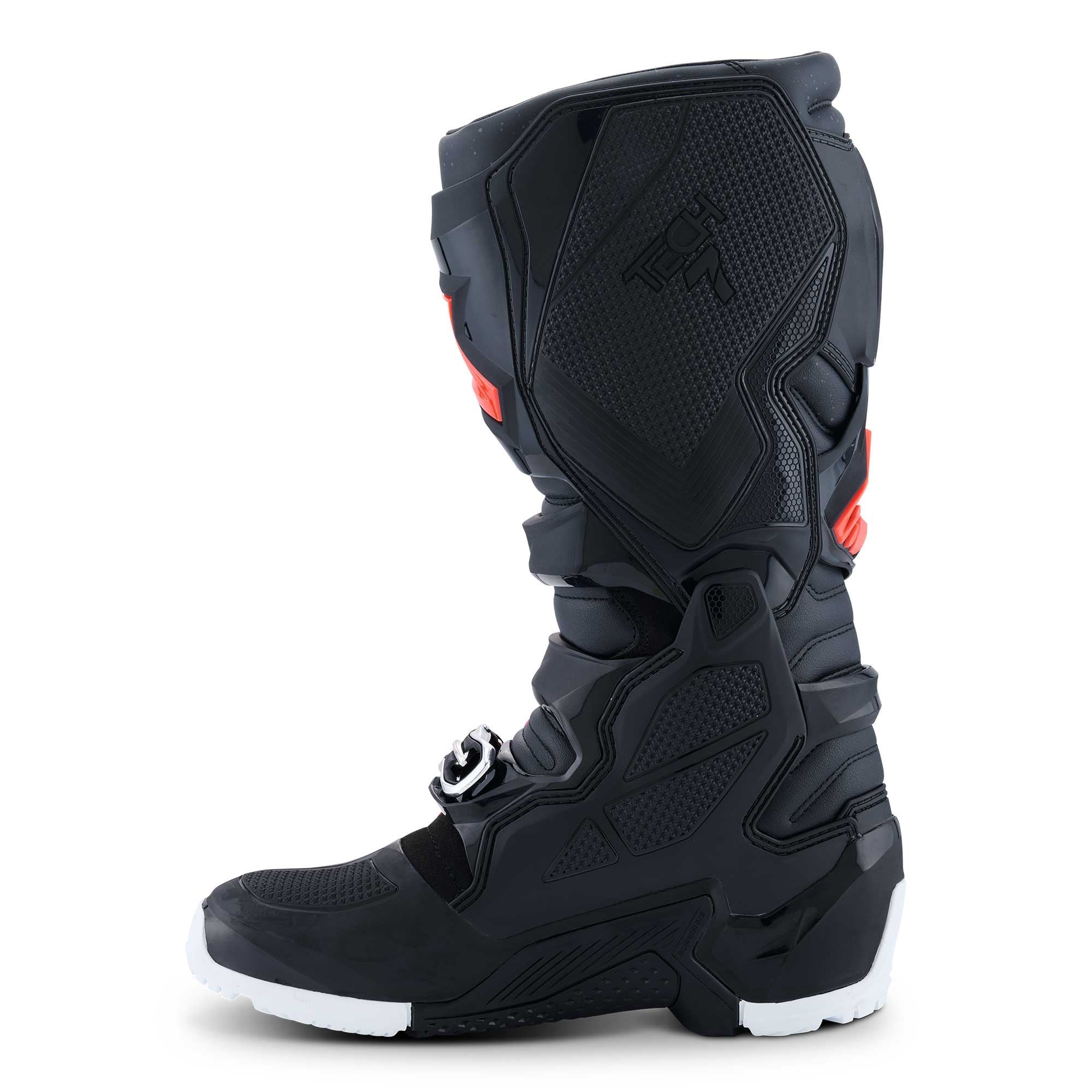 Alpinestars MX Boots - Tech 7 Enduro DRYSTAR **NEW Model** (Black/Red Fluo/White)