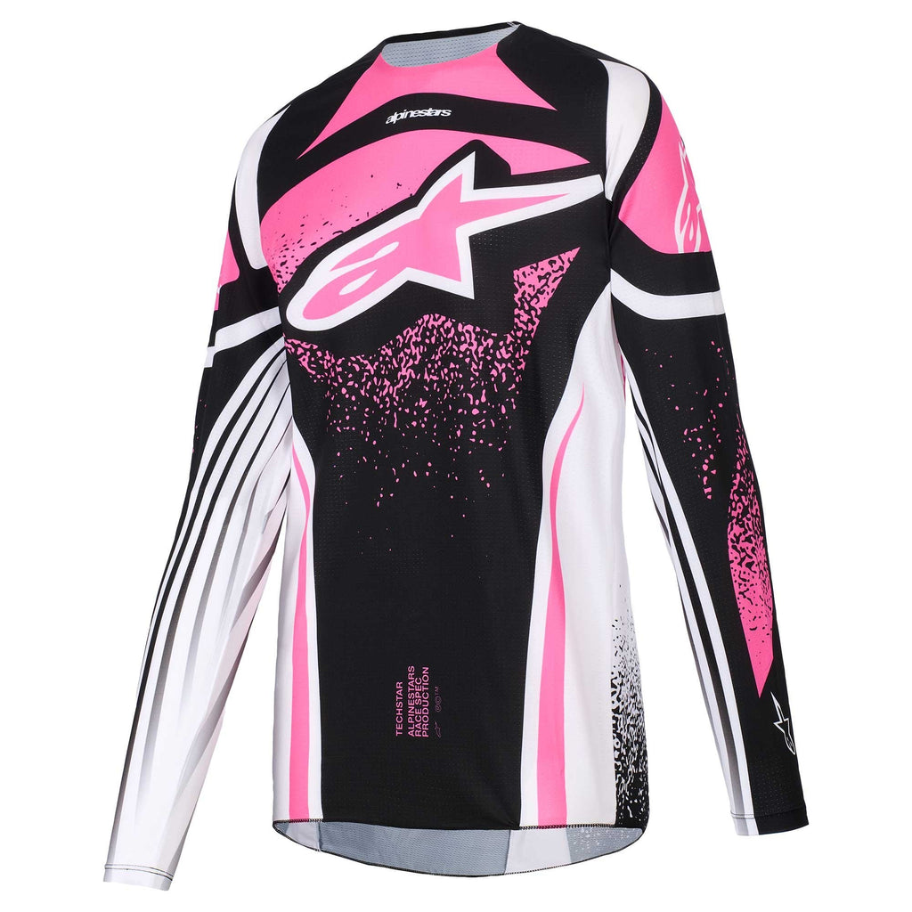 Alpinestars (MX26) Womens MX Jersey - Stella TechStar NOMUR (Black/White/Fuchsia)