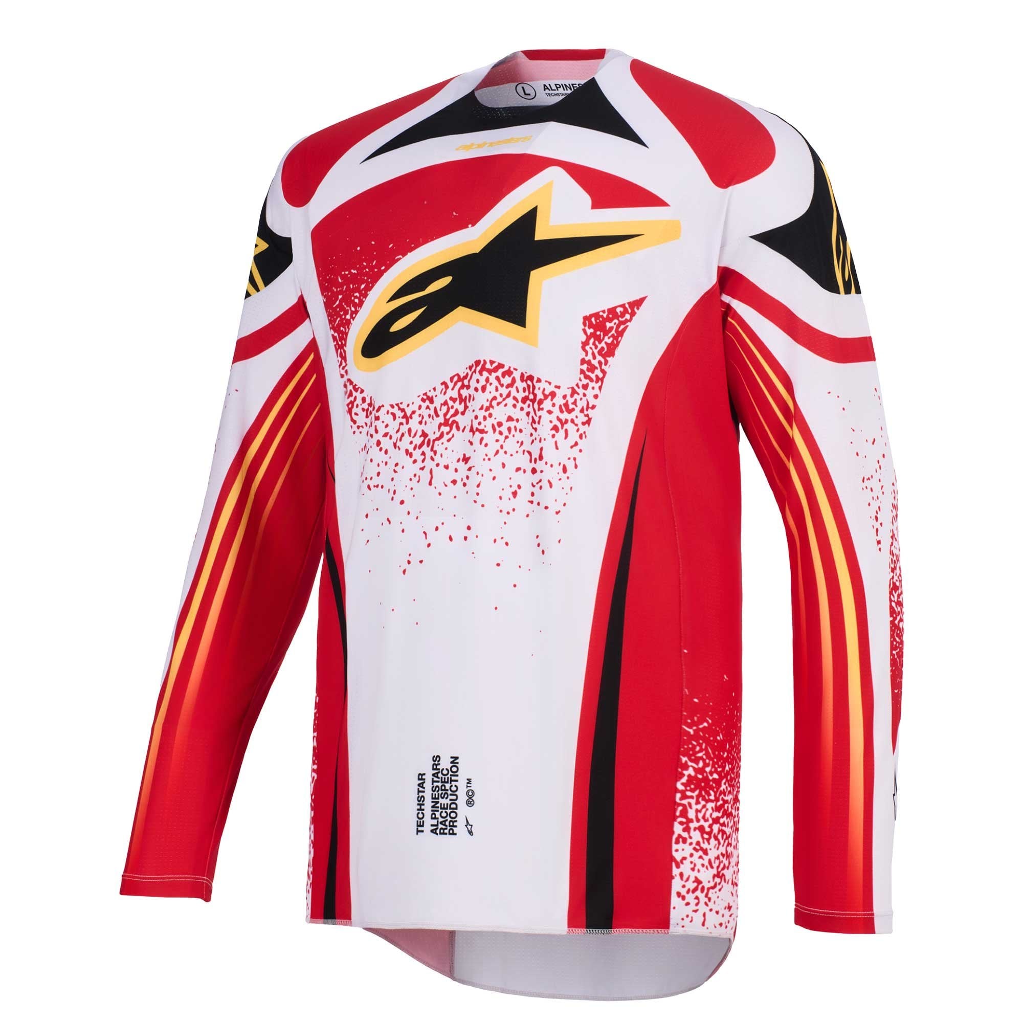 Alpinestars MX Jersey & Pant Kit Deal - TechStar NOMUR (Light Grey/Red/Black)