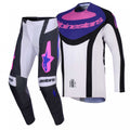 Alpinestars MX Jersey & Pant Kit Deal - TechStar KNIF (Black/Light Grey/Purple)