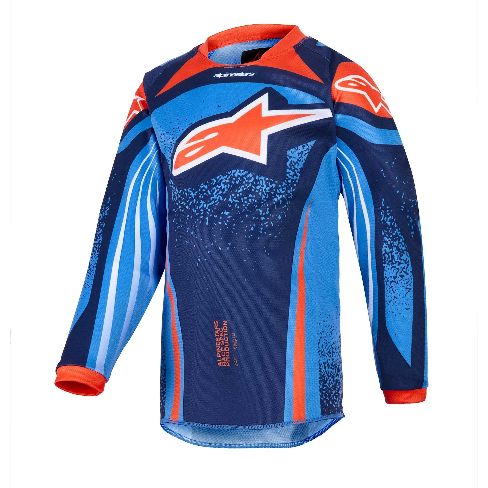 Alpinestars Kids MX Jersey & Pant Kit Deal - Racer NOMUR (Dark Navy/Orange/UCLA Blue)