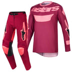 Alpinestars MX Jersey & Pant Kit Deal - Racer RIWAY (Dark Red/Coral)