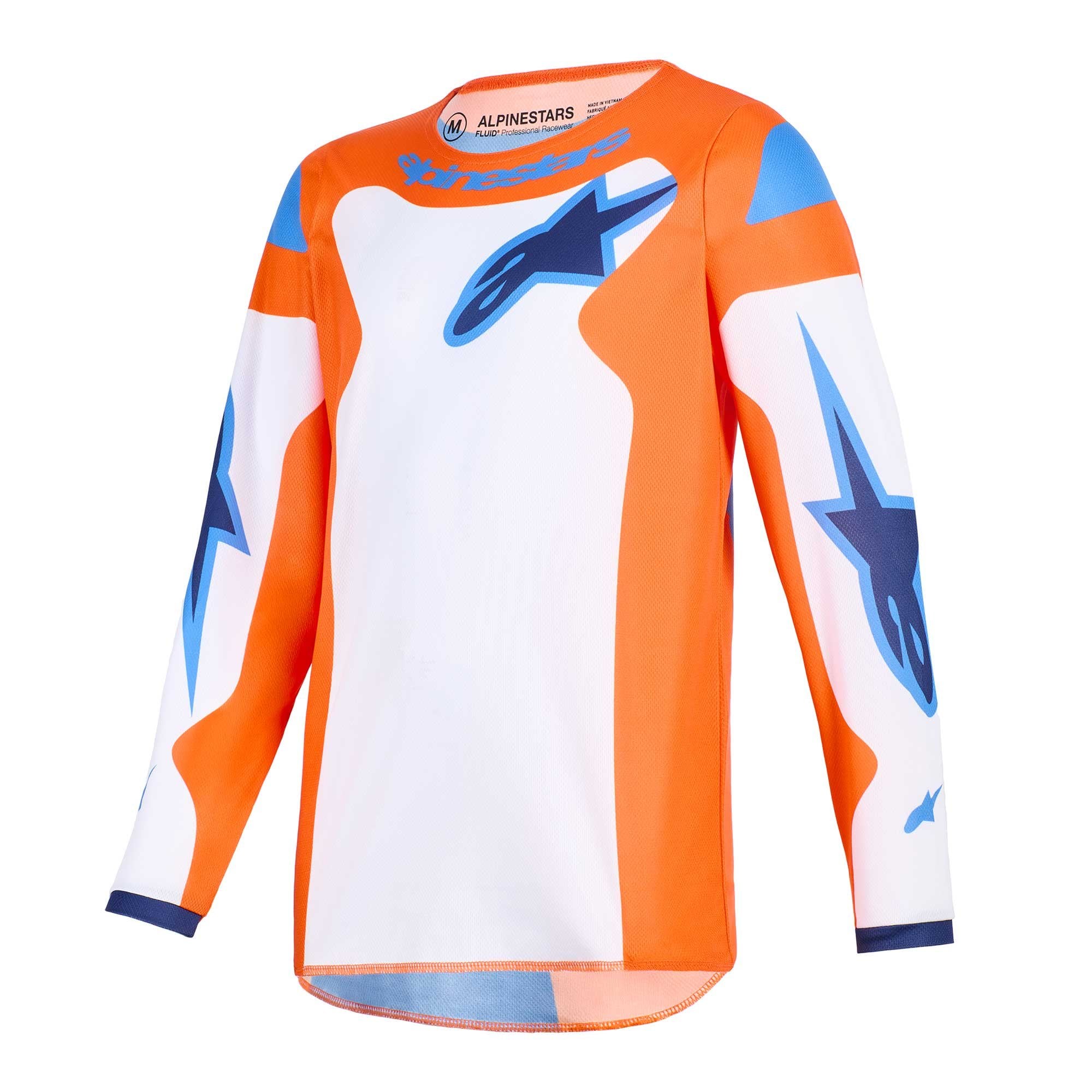 Alpinestars (MX26) Youth MX Jersey - Fluid GRID (Orange/UCLA Blue)