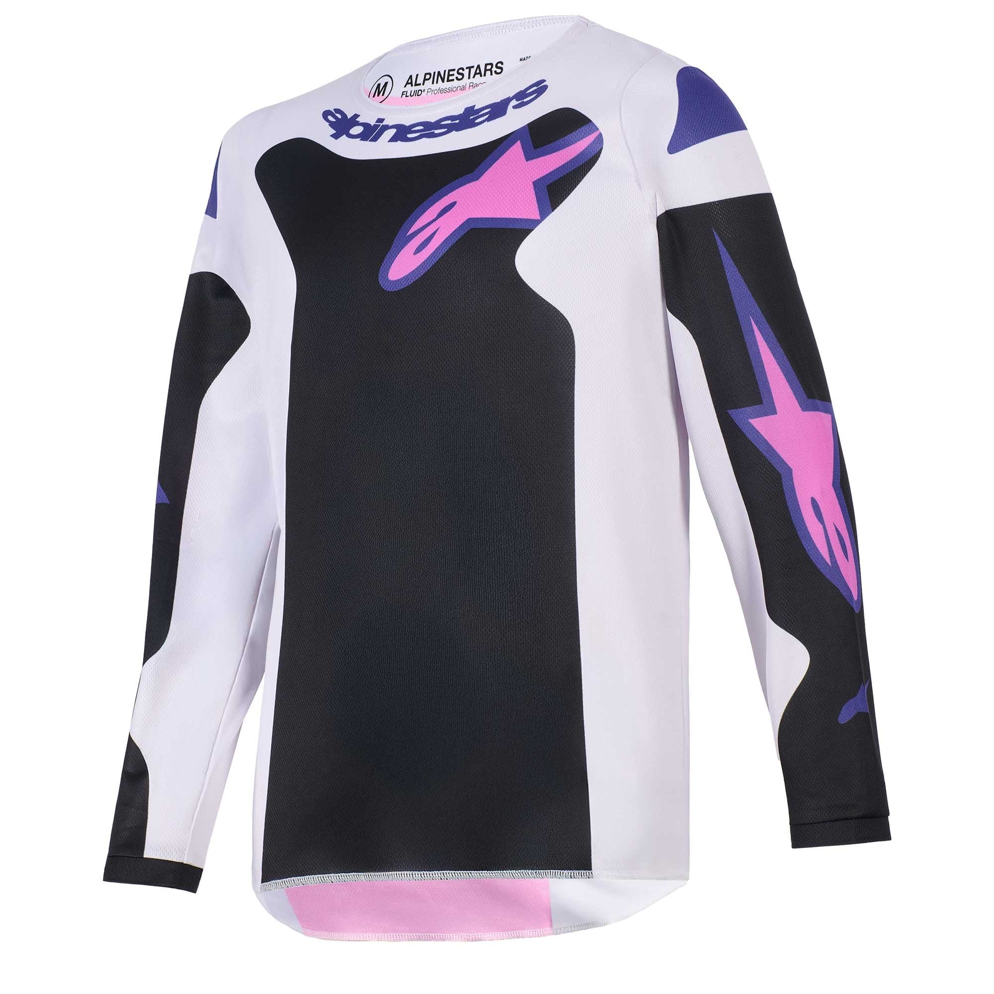 Alpinestars Youth MX Jersey & Pant Kit Deal - Fluid GRID (Black/Light Grey/Purple)