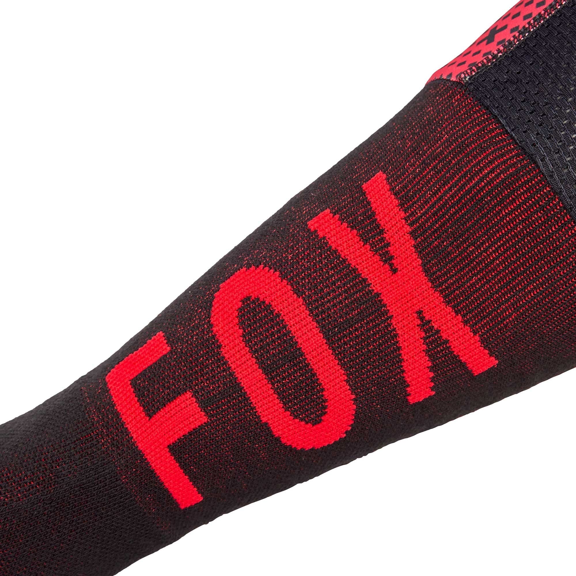 FOX Racing MX Socks - FLEXAIR FRACTURE Knee Brace (Fluo Red/Black)