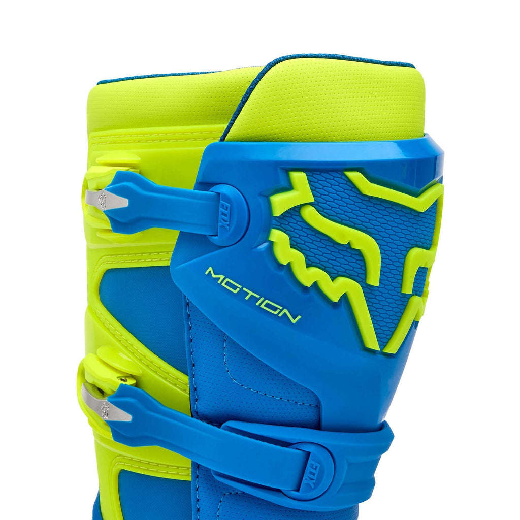 FOX Racing Motocross Boots - MOTION 2.0 (Blue/Yellow)