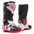 FOX Racing Motocross Boots - MOTION 2.0 (White/Fluo Red/Black)